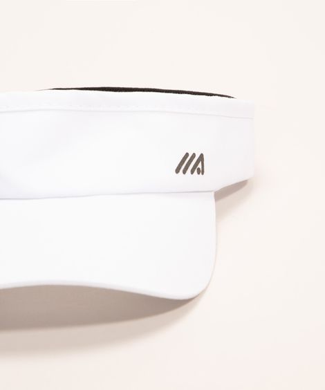 viseira feminina esportivo aba curva branca