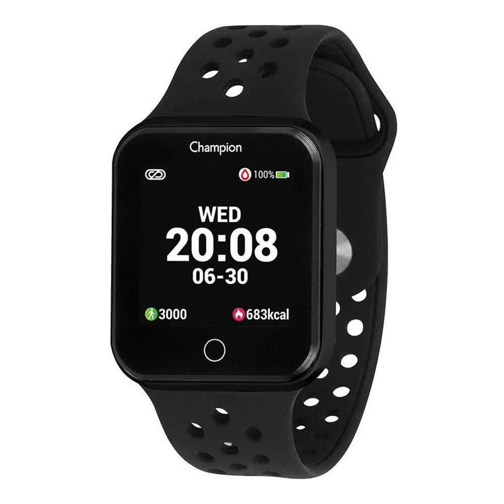 relógio smartwatch champion ch50006p preto - C&A