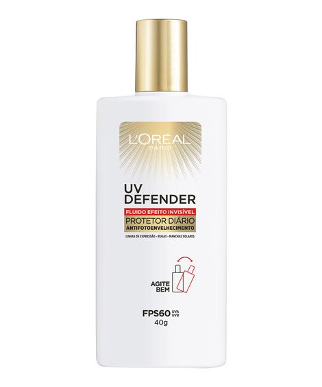 Protetor Solar Uv Defender Fluído Fps60 40G único