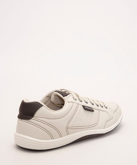 sapatênis masculino cano baixo com cadarço off white