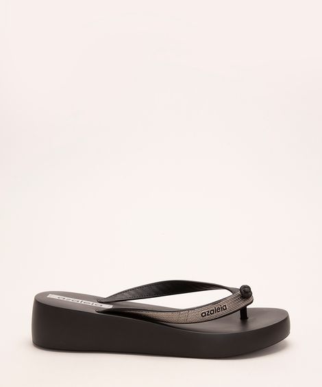tamanco feminino plataforma mari light azaleia preta
