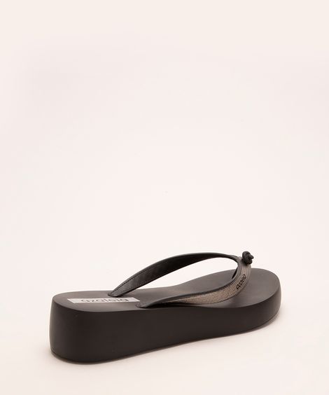 tamanco feminino plataforma mari light azaleia preta
