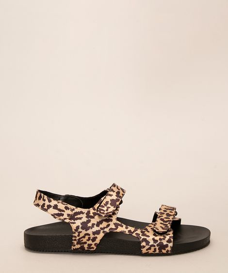 papete feminina estampada animal print onça oneself multicor