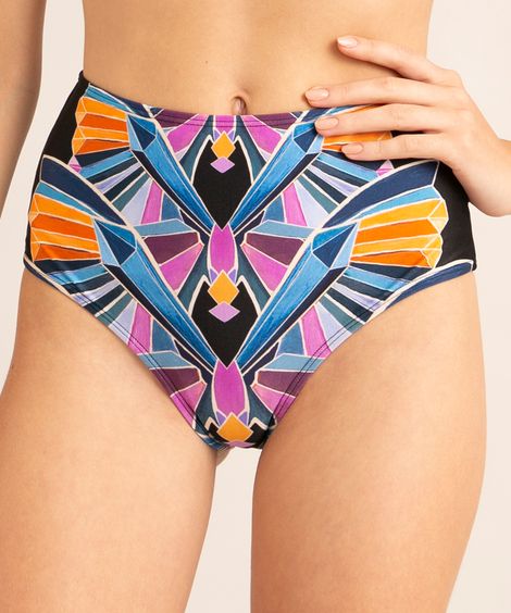 biquíni calcinha hot pant estampada borboleta cristal proteção uv50+ além dos mares alter do chão grazi massafera preto