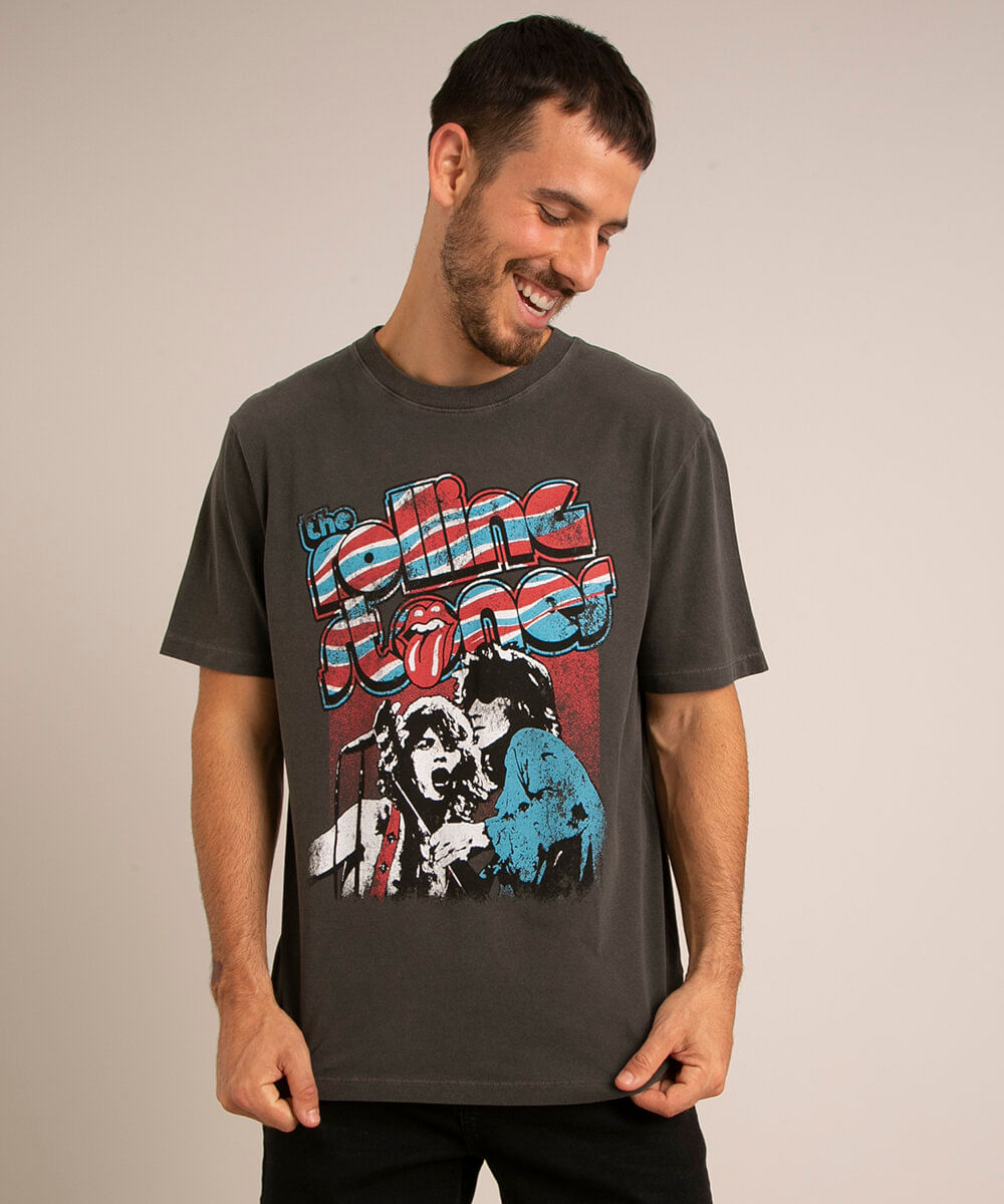 Camiseta banda Rolling Stones, da C&A