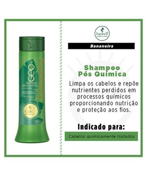 Haskell Shampoo Pós-Química Bananeira - Shampoo Reconstrutor