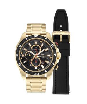 Relógio Technos Masculino Ts Carbon Dourado - JS15FT/T1P