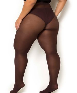 MEIA CALÇA FIO 40 OPACA PLUS SIZE TRIFIL PRETO  6101