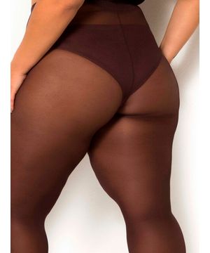 MEIA CALÇA FIO 40 OPACA PLUS SIZE TRIFIL PRETO  6101