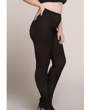 MEIA CALÇA FIO 80 OPACA PLUS SIZE TRIFIL  PRETO 6100