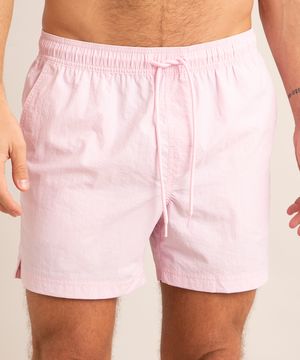 short curto com cordão rosa