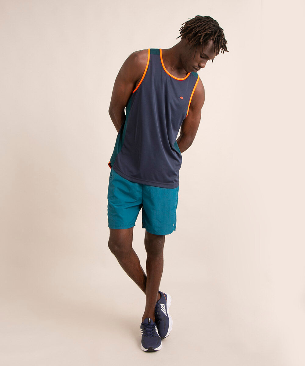 bermuda de tactel esportiva ace bolso com zíper azul petróleo é boa?