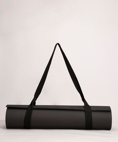tapete esportivo texturizado para yoga preto