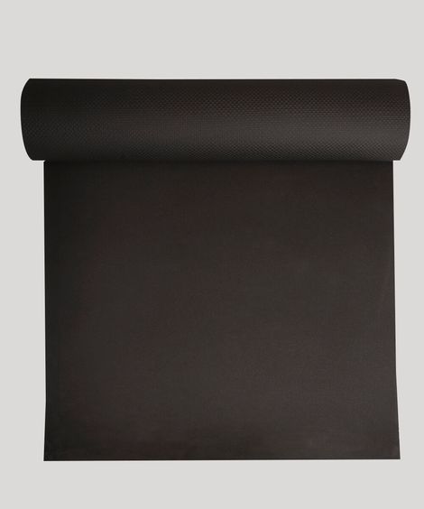 tapete esportivo texturizado para yoga preto