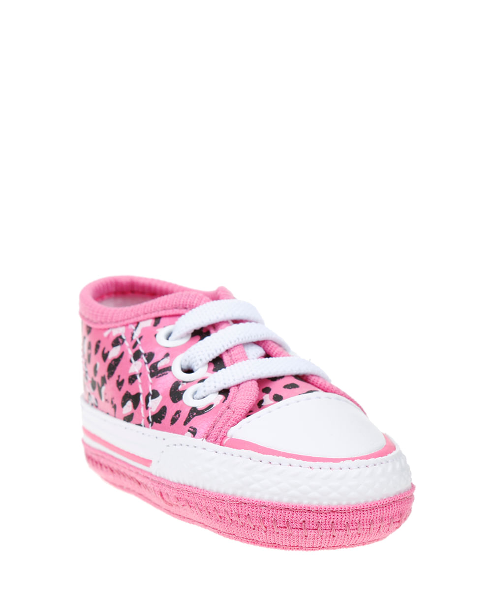 Tênis Pimpolho Animal Print Menina Rosa
