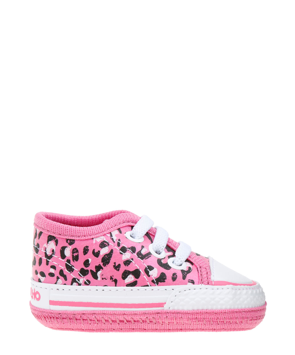 Tênis Pimpolho Animal Print Menina Rosa