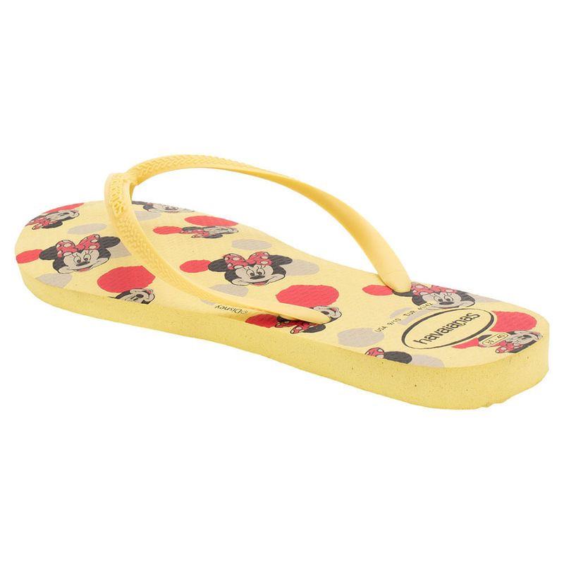 Chinelo Havaianas Feminino Tico e Teco Disney Amarelo, Lojas Torra