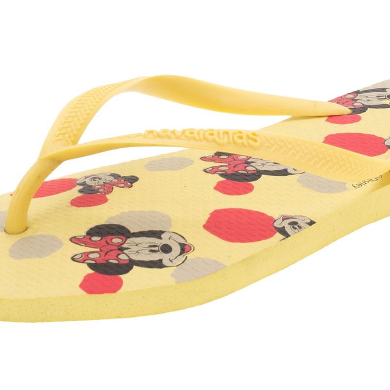 Chinelo Havaianas Feminino Tico e Teco Disney Amarelo, Lojas Torra