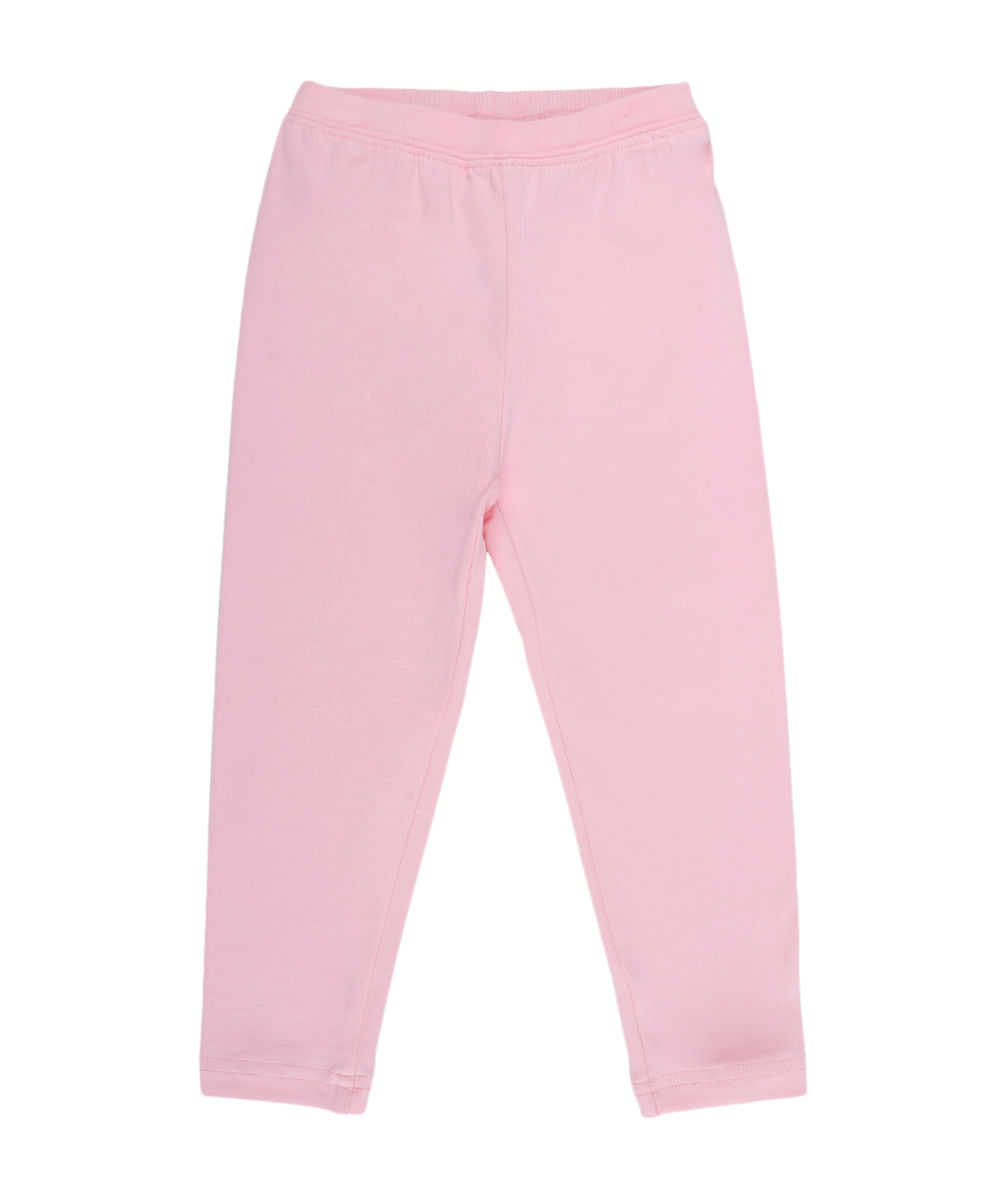 Calça Algodão + Sustentável Menina Rosa Claro