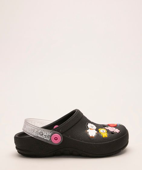 babuche infantil bt21 grendene preta