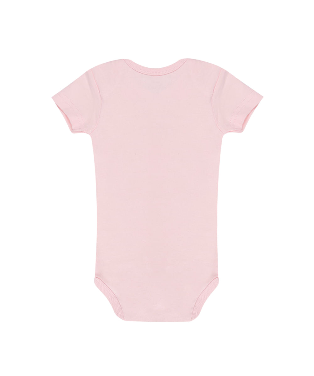 Body Ursinho Pooh em Algodão + Sustentável Menina Rosa Claro
