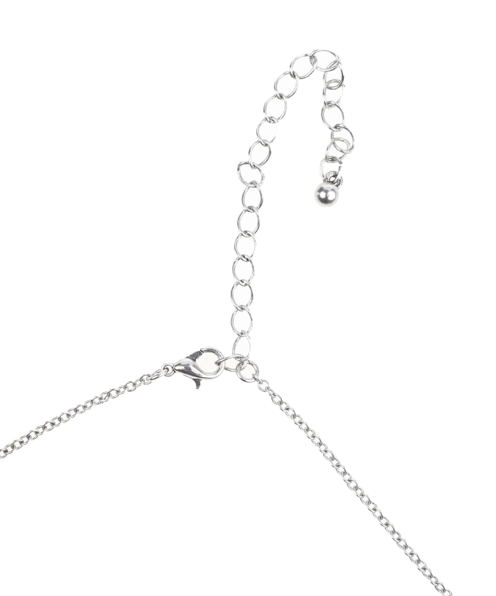 Colar com Formato Geométrico Prateado