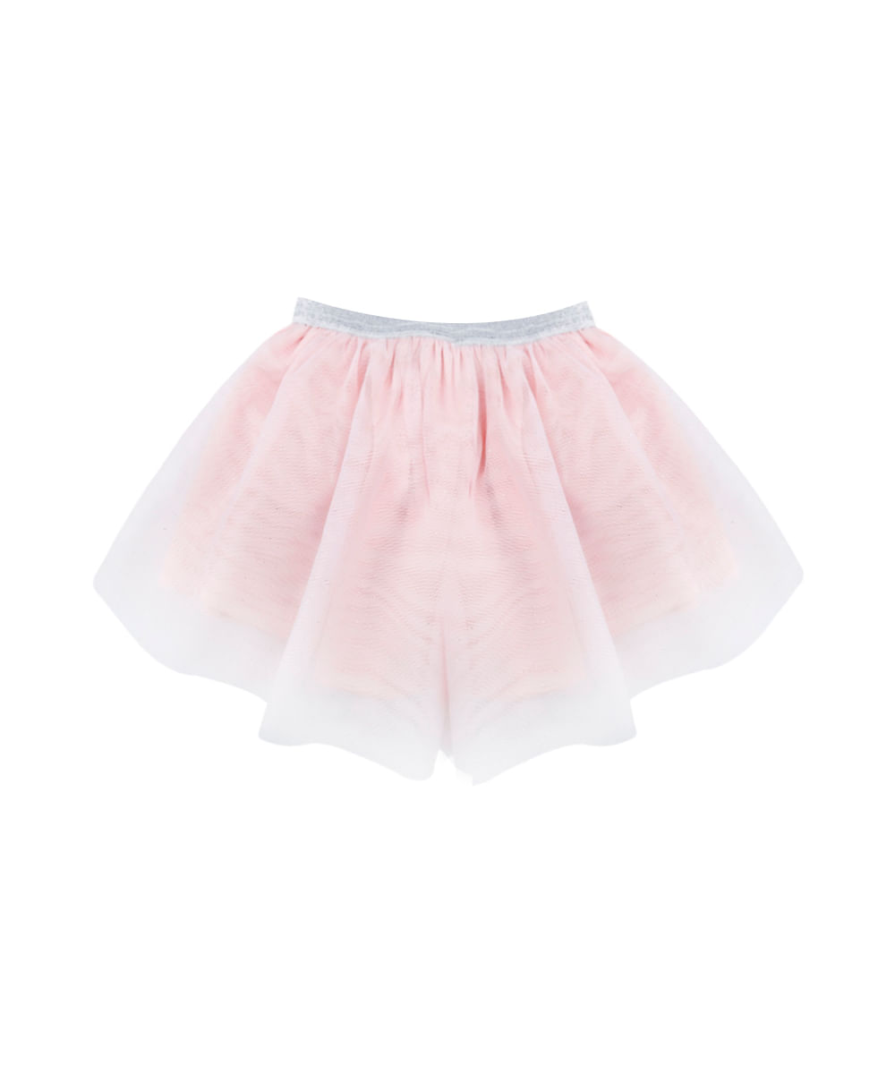 Saia em Tule Menina Rosa
