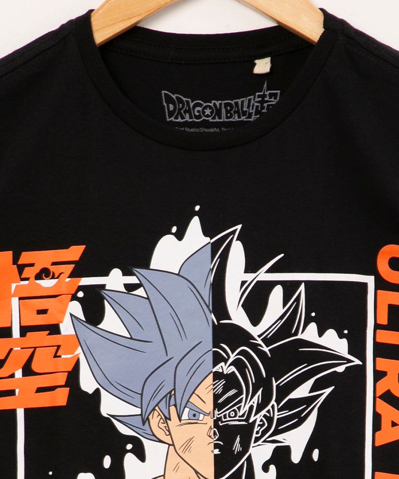 Camisa Camiseta Goku Black Dragon Ball Super INFANTIL CRIANÇA DESENHO ANIME