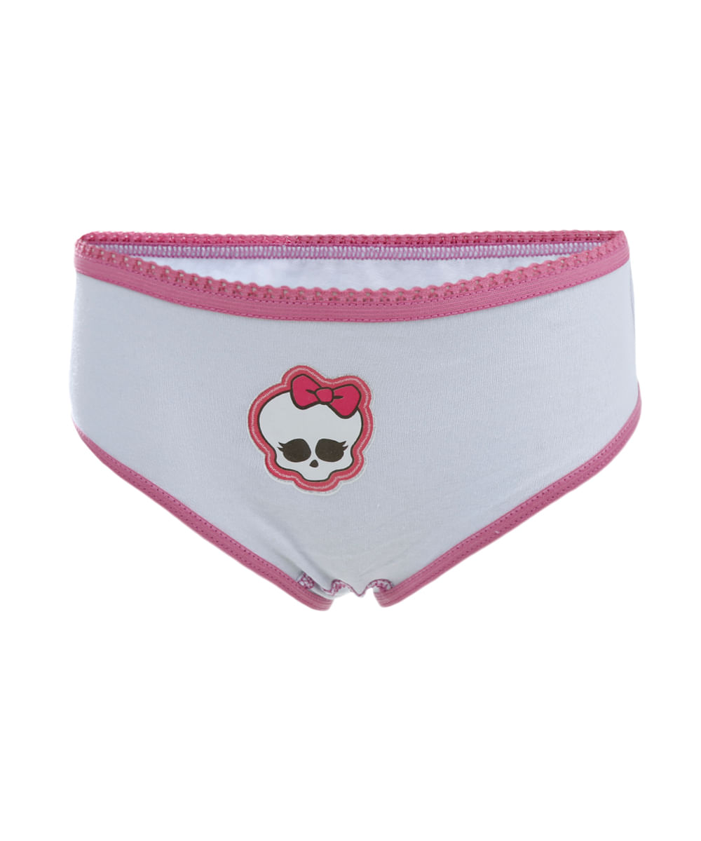 Kit de 3 Calcinhas Monster High Menina Rosa