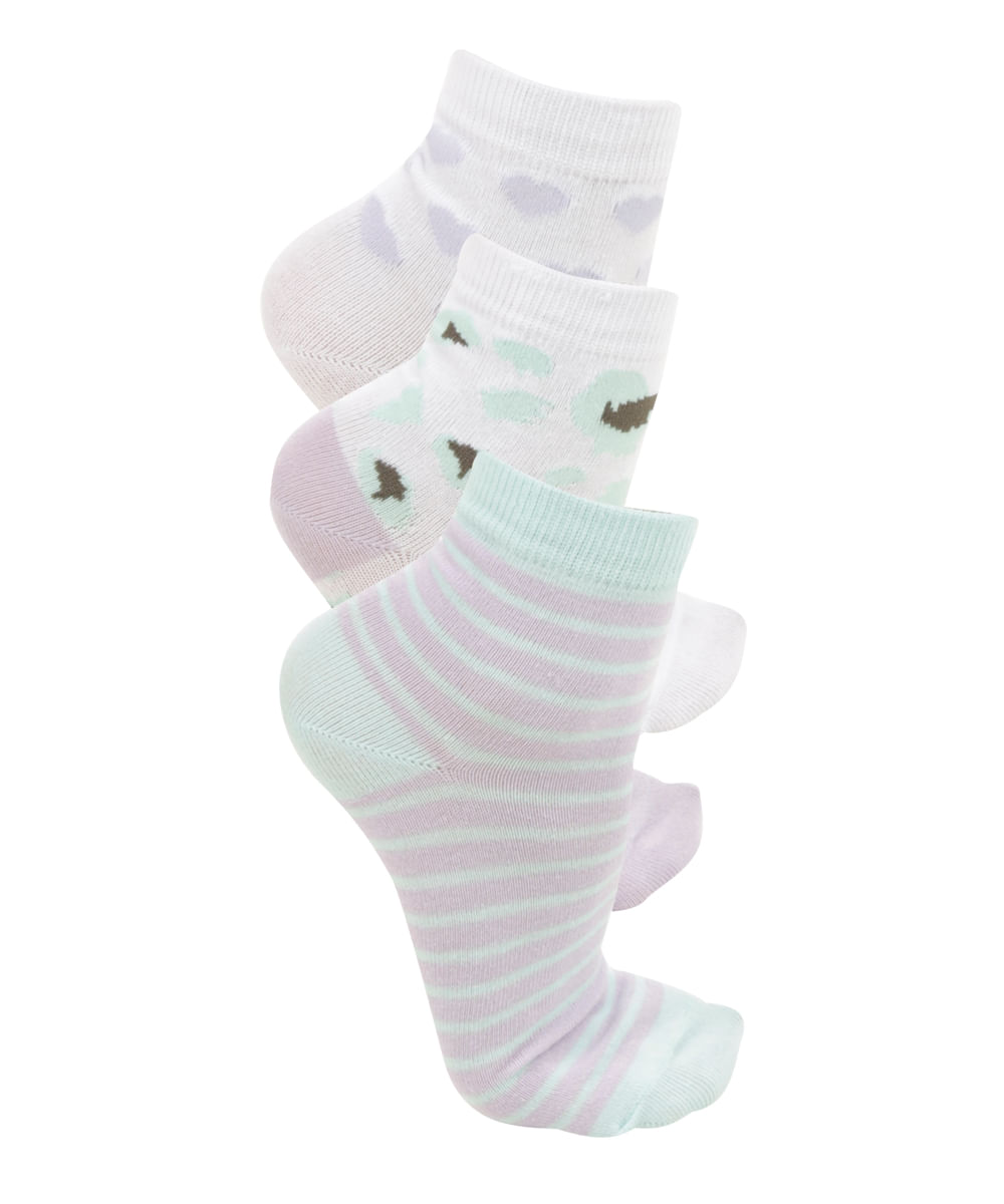 Kit de 3 Meias Multicor