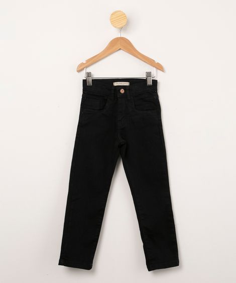 calça infantil skinny jeans preta