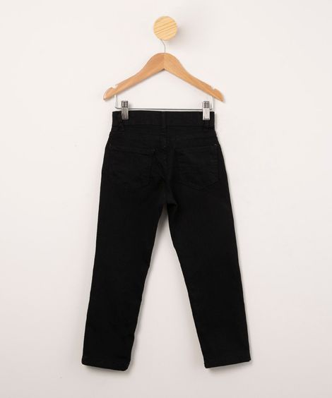 calça infantil skinny jeans preta