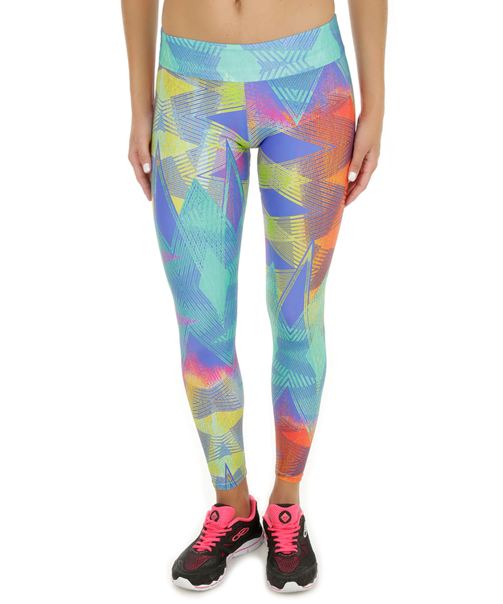 Calça Legging Ace Geométrica Verde
