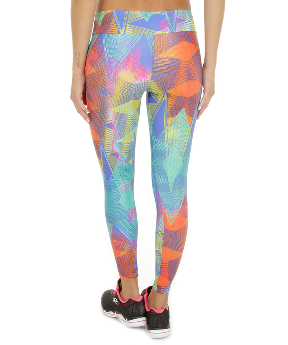Calça Legging Ace Geométrica Verde
