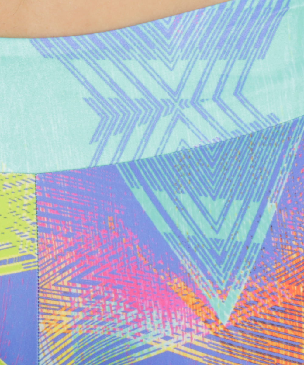 Calça Legging Ace Geométrica Verde