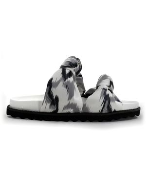 Sport Sandal Cecconello Tira em Nó branco e cinza