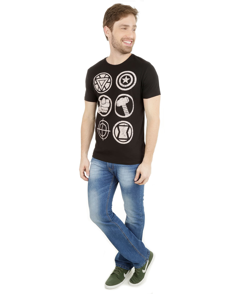 Calça Jeans Reta Azul Médio