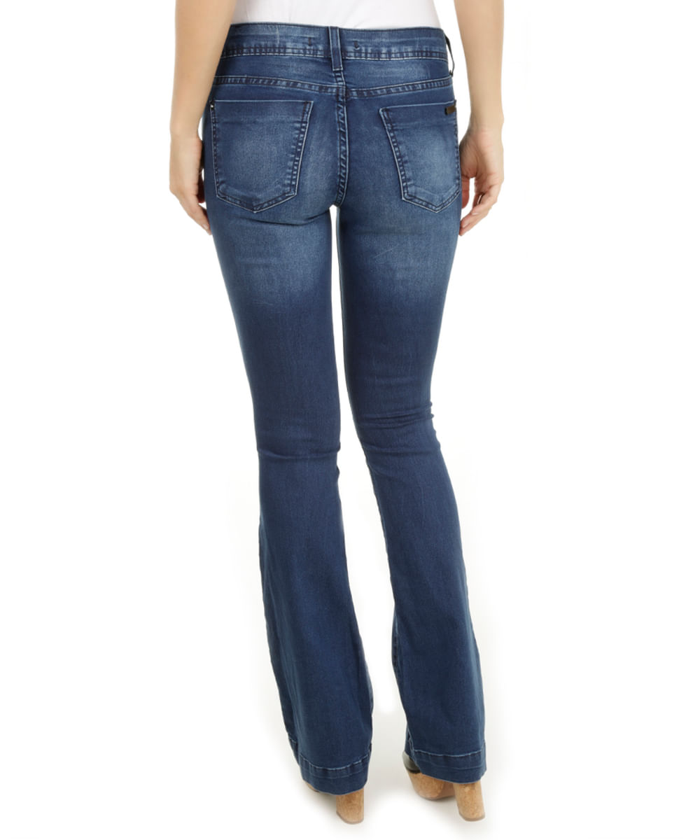 Calça Jeans Flare Azul Médio