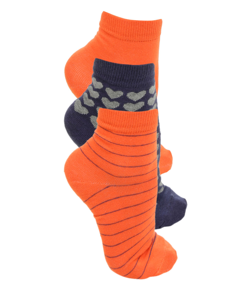 Kit de 3 Meias Multicor