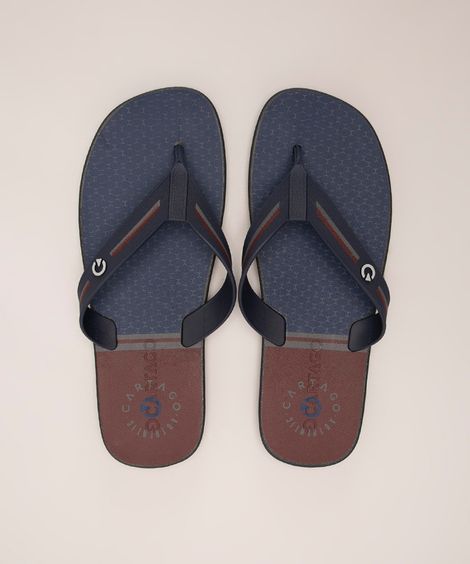 chinelo masculino detroit cartago azul marinho