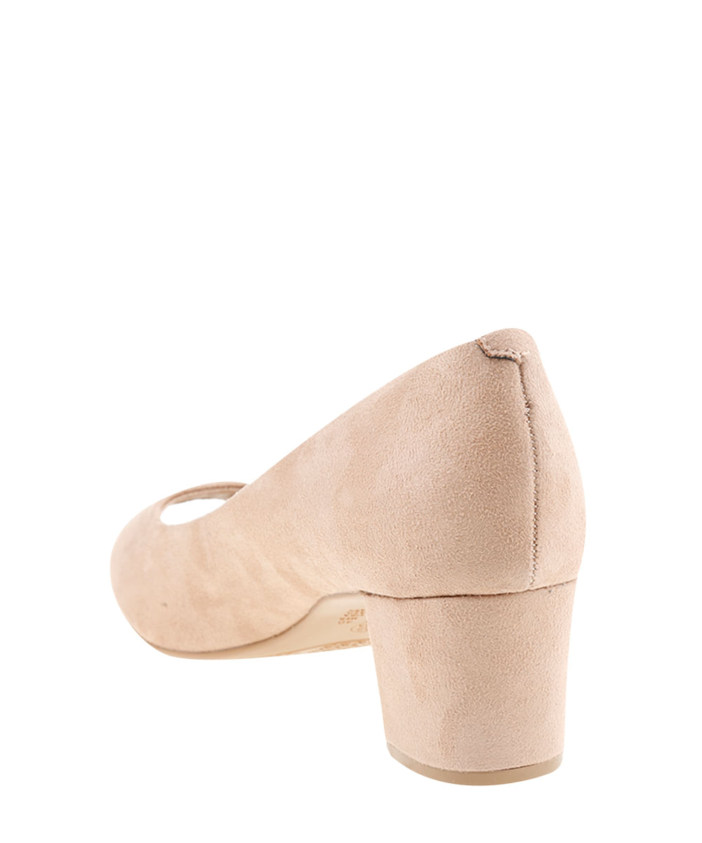 Peep Toe Beira Rio Conforto Bege