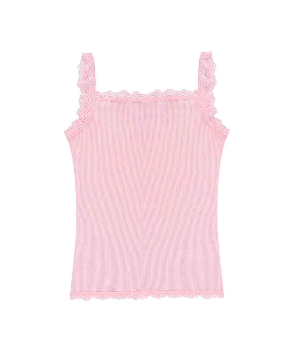 Regata em Algodão + Sustentável Menina Rosa Claro