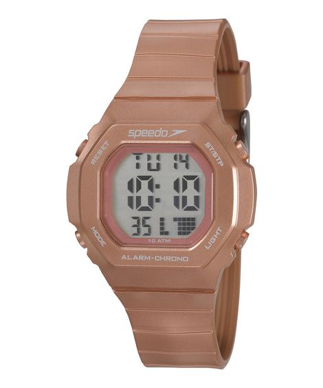 kit de relógio speedo feminino  digital  80615l0evnp3kk +  carregador portatil rosê