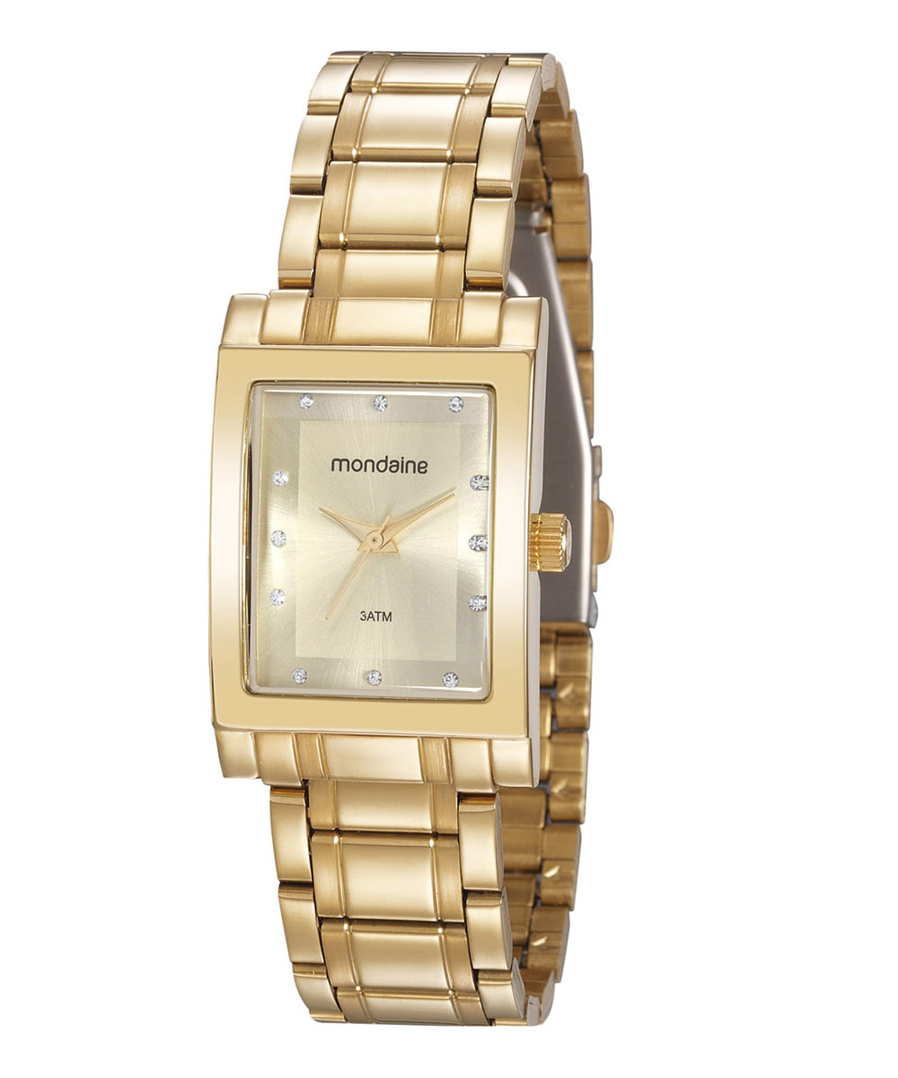 mondaine 3atm dourado