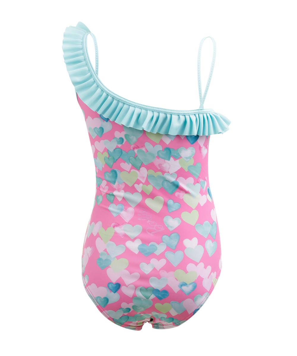 Maiô Barbie Menina Rosa