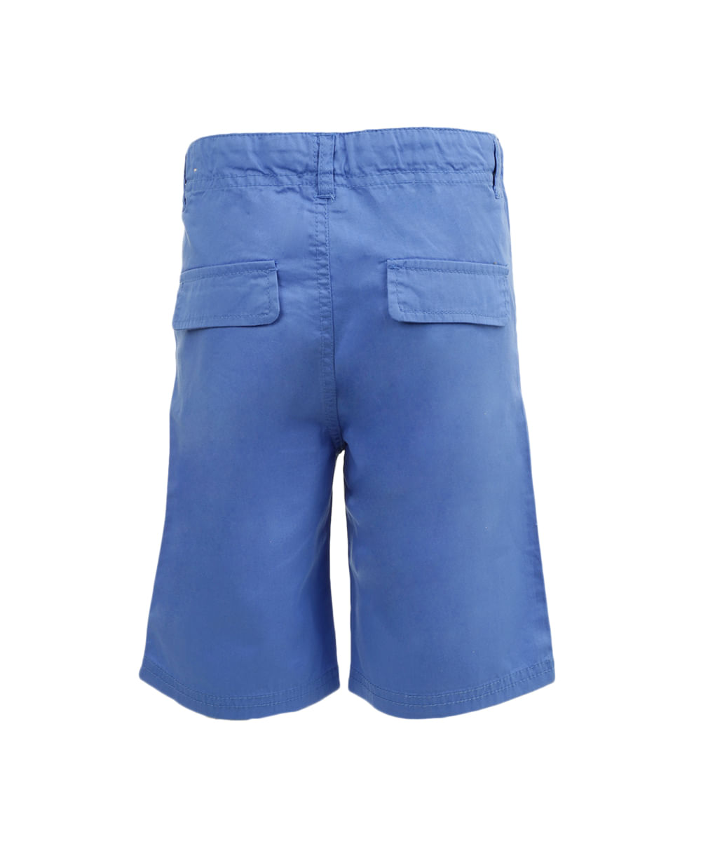 Bermuda Reta Menino Azul