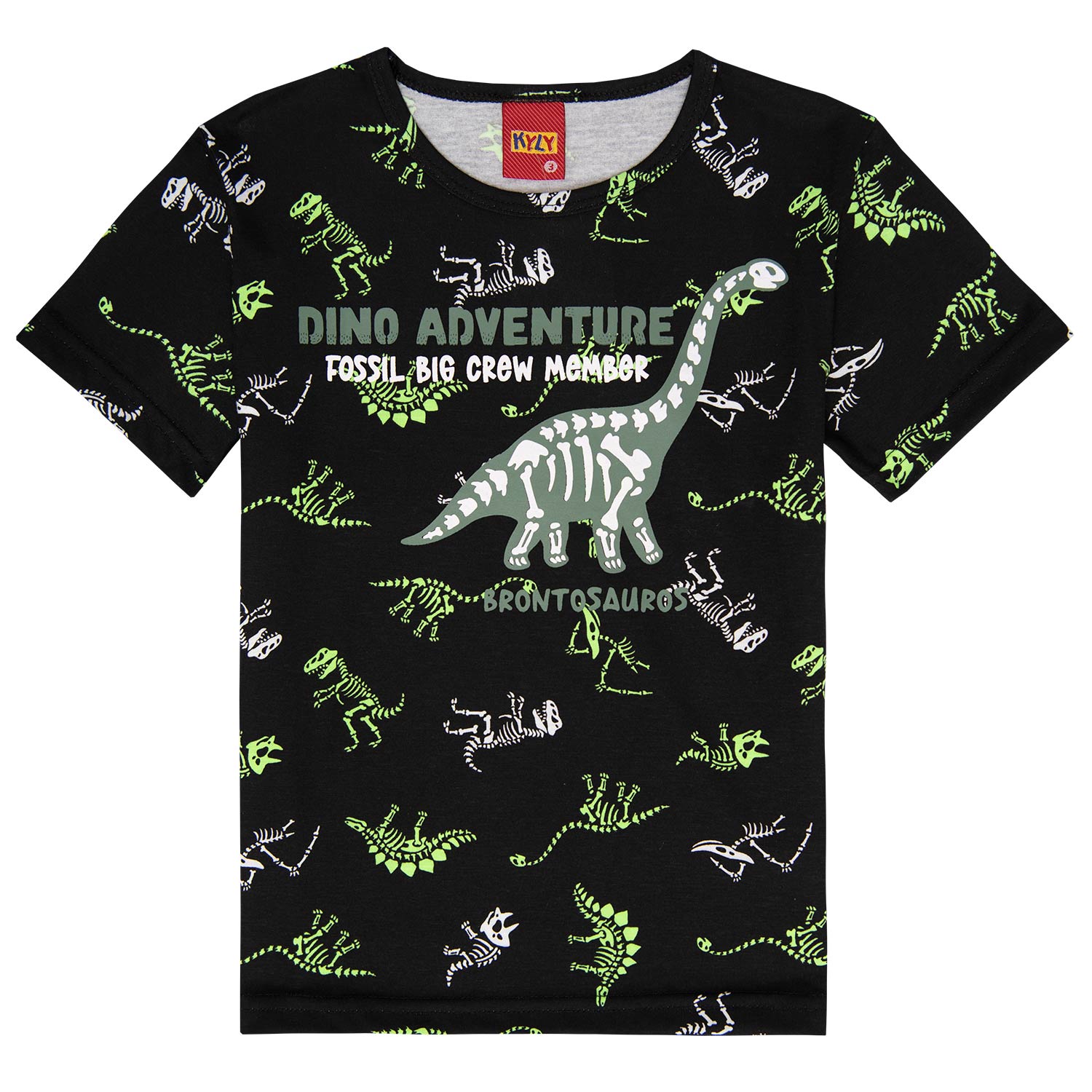 Camiseta Infantil Masculina Kyly Meia Malha Preto Menor preço em Camiseta Infantil Masculina Kyly Meia Malha Preto