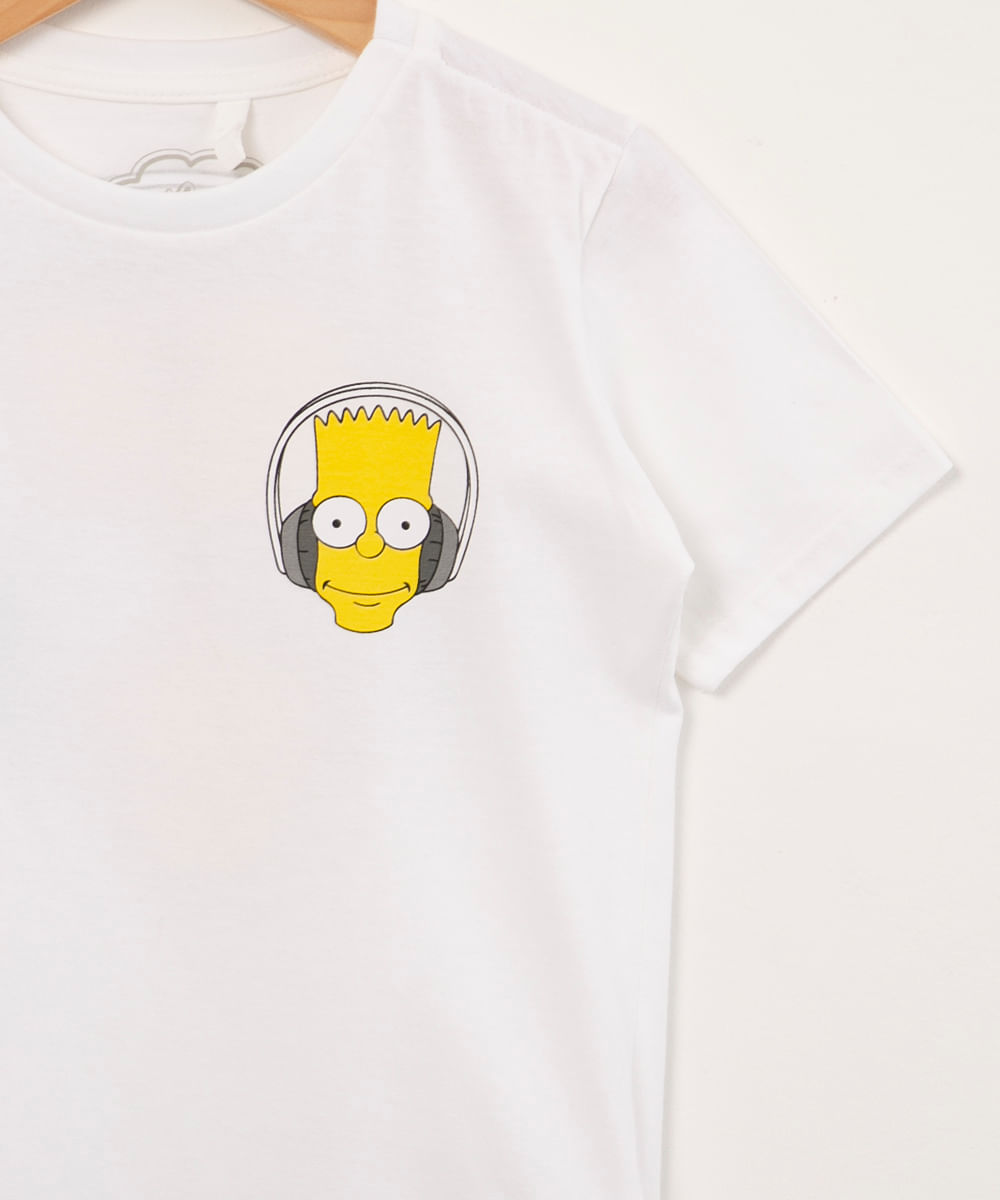 Marcado temperatura Segundo grado Camiseta Off White Bart Simpson | islamiyyat.com