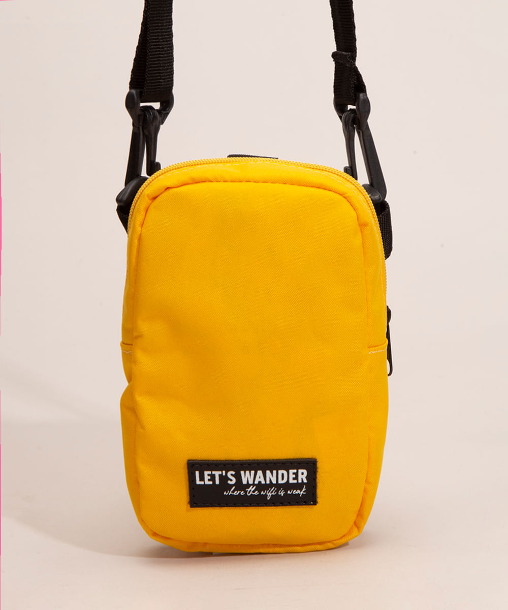 bolsa shoulder bag pochete amarela Menor preço em bolsa shoulder bag pochete amarela