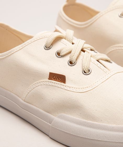 tênis masculino de lona oneself off white